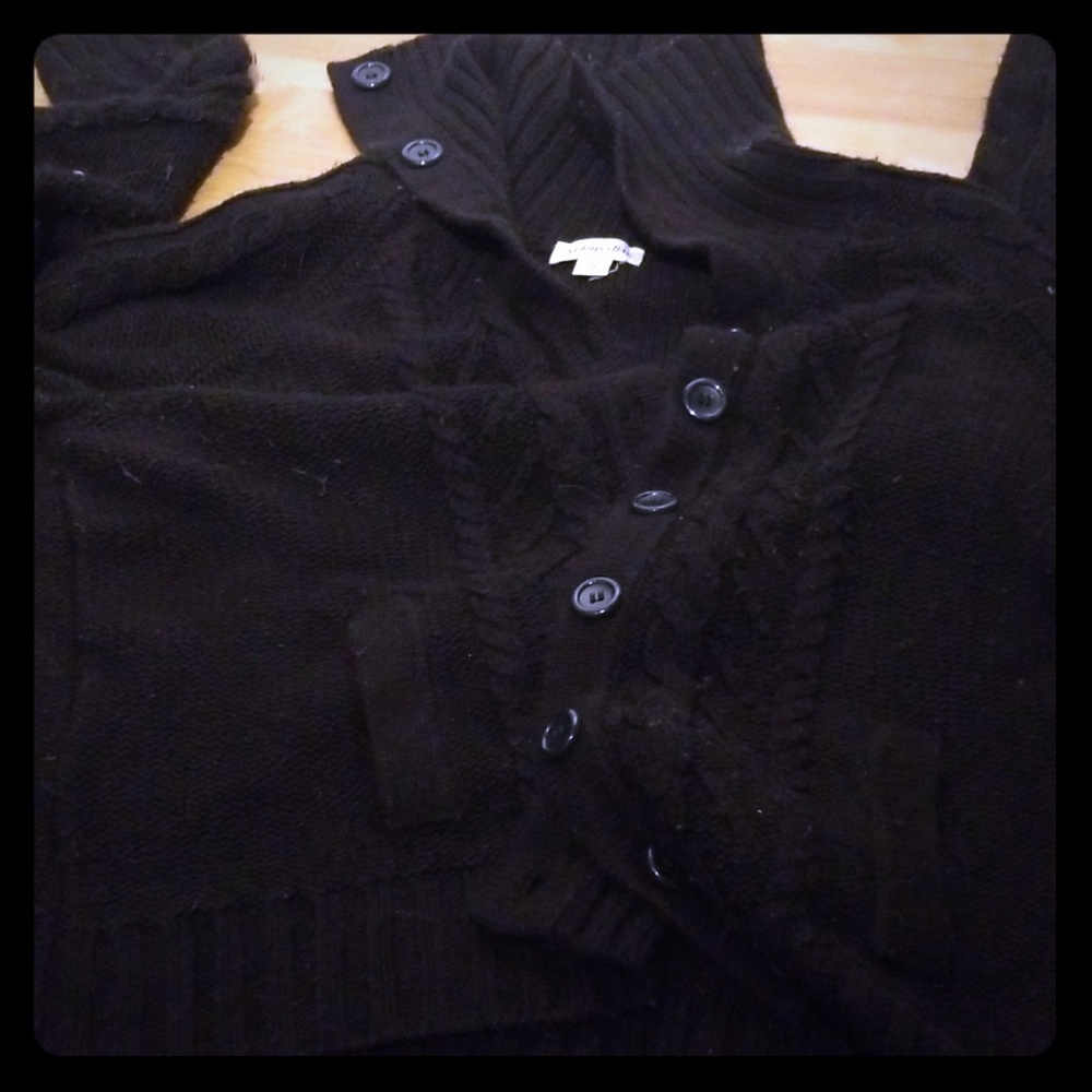 St John's Black warm sweater